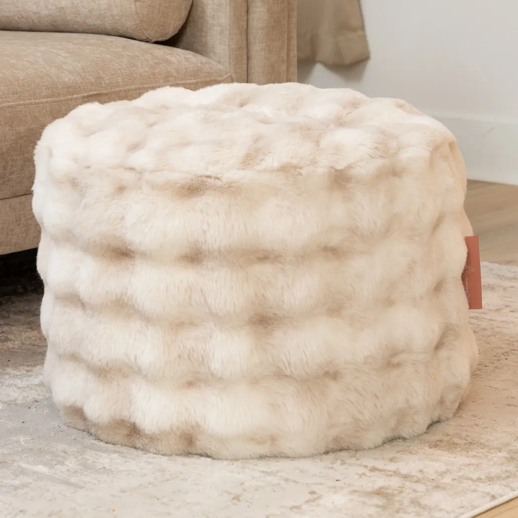 Raone Phantom Cream Ottoman - Thumbnail - Image 2
