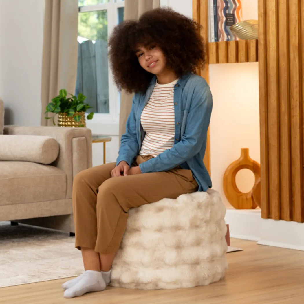 Raone Phantom Cream Ottoman - Thumbnail - Image 6