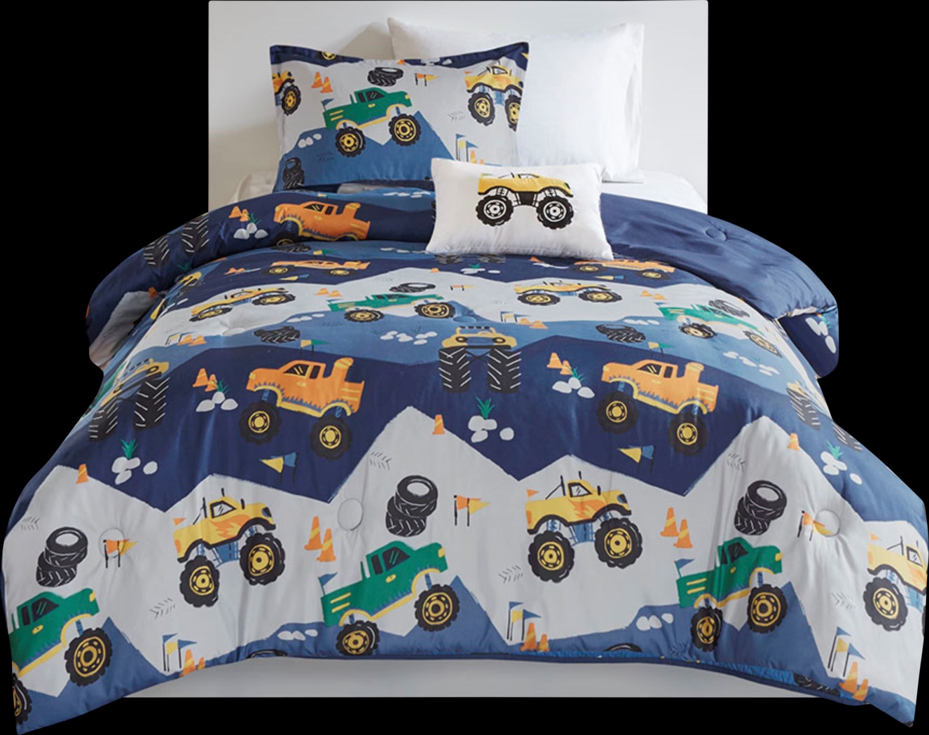 Raoul Blue Twin Comforter Set - Thumbnail - Image 1