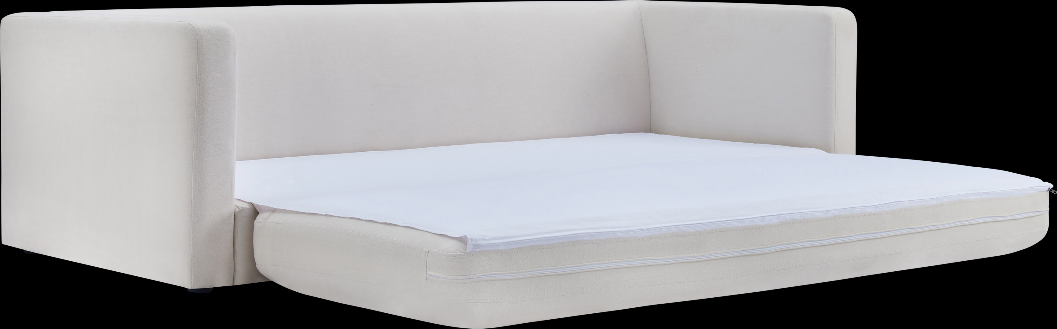 Rapalla Cream Linen Sleeper Sofa - Thumbnail - Image 8