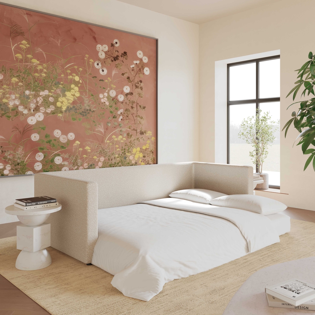 Rapalla Cream Sleeper Sofa - Thumbnail - Image 2