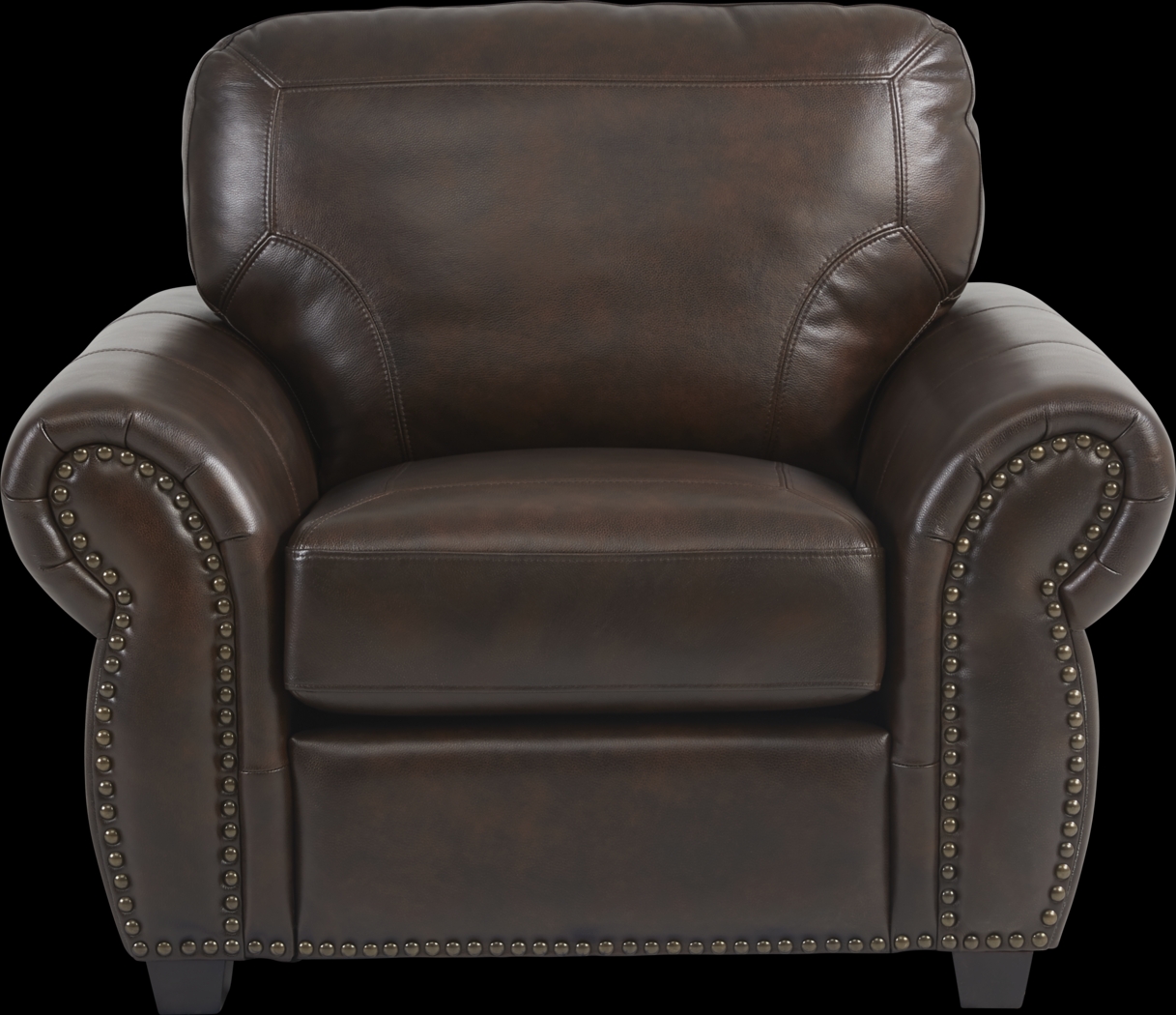 Rapallo Mahogany Leather Chair - Thumbnail - Image 2