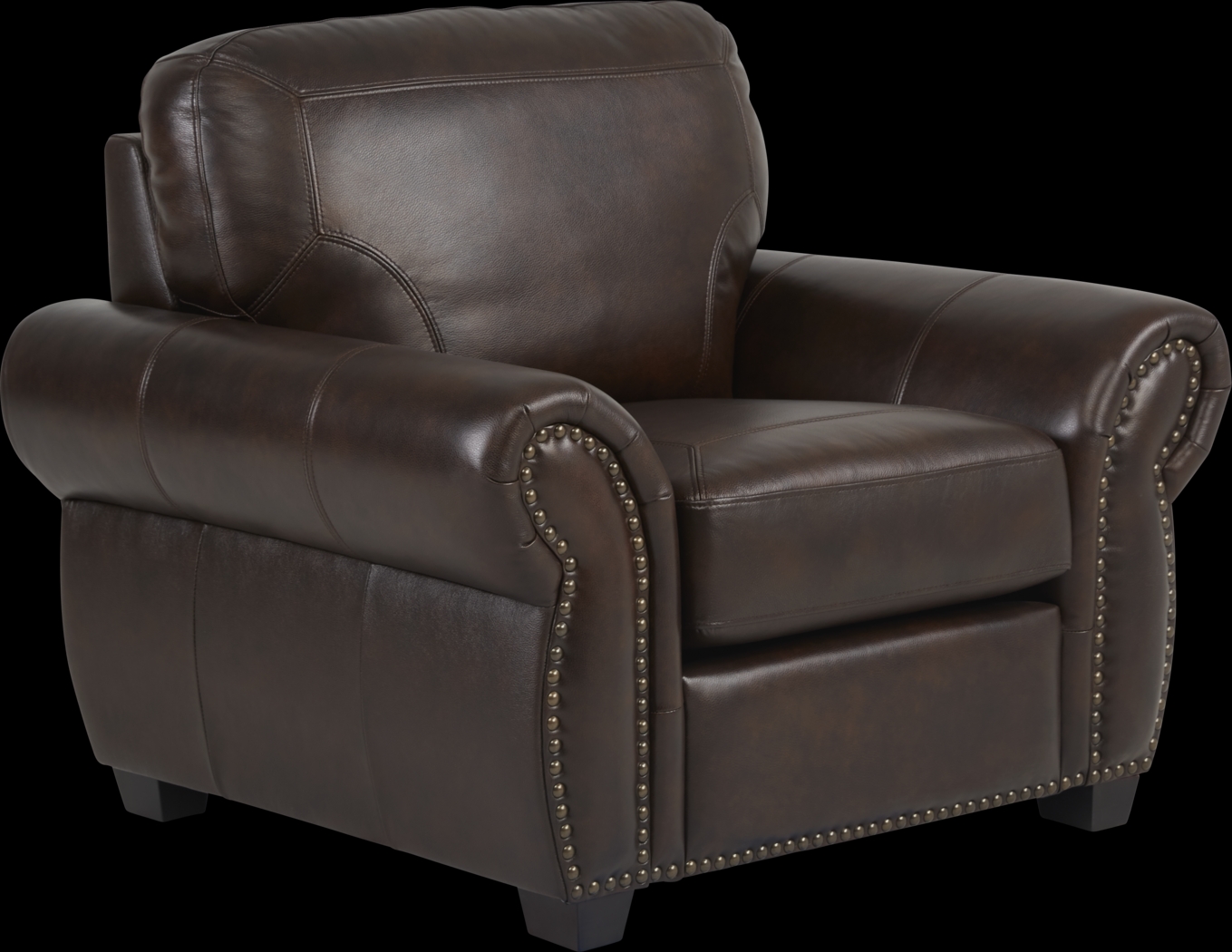 Rapallo Mahogany Leather 6 Pc Living Room - Thumbnail - Image 5