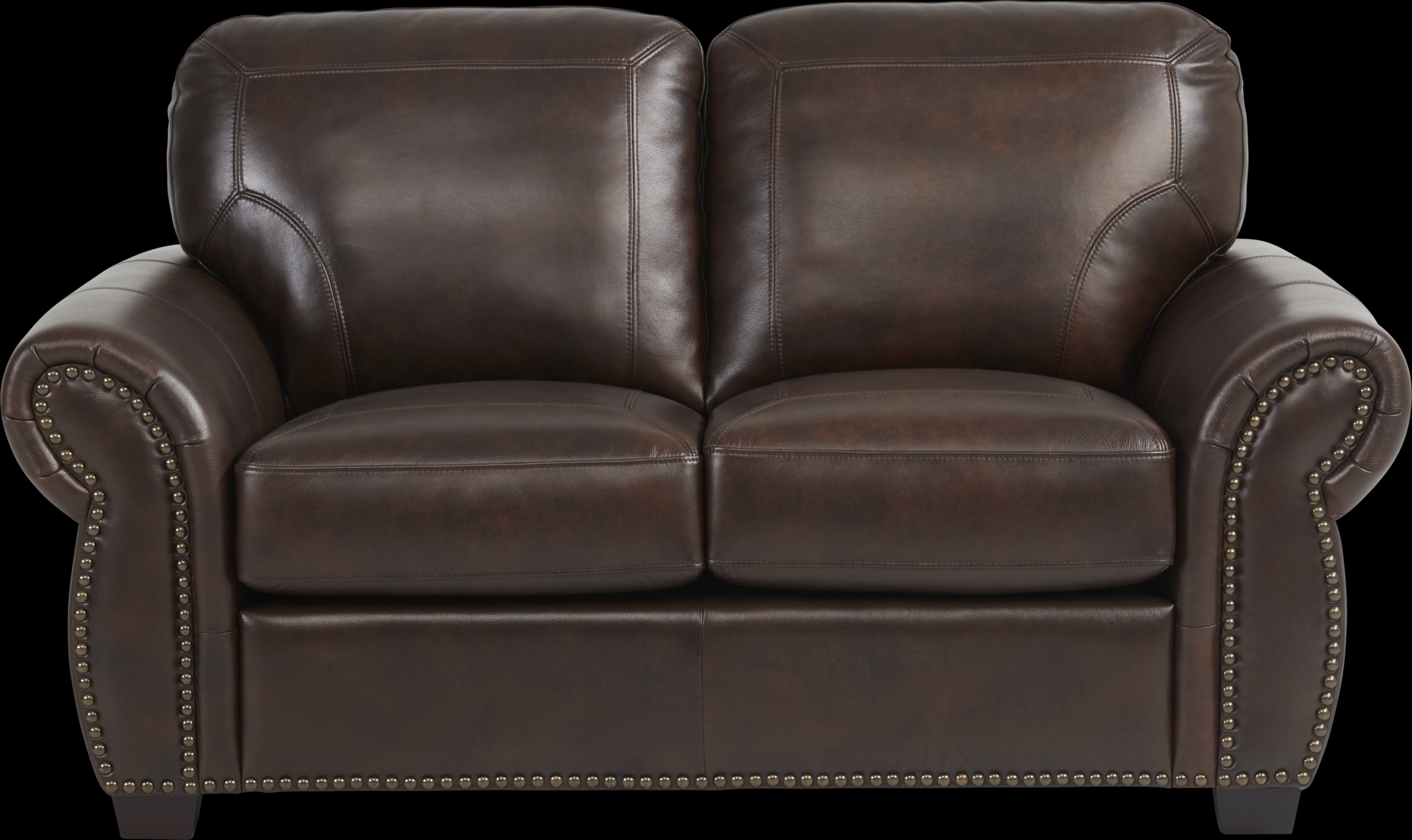 Rapallo Mahogany Leather 7 Pc Living Room - Thumbnail - Image 3