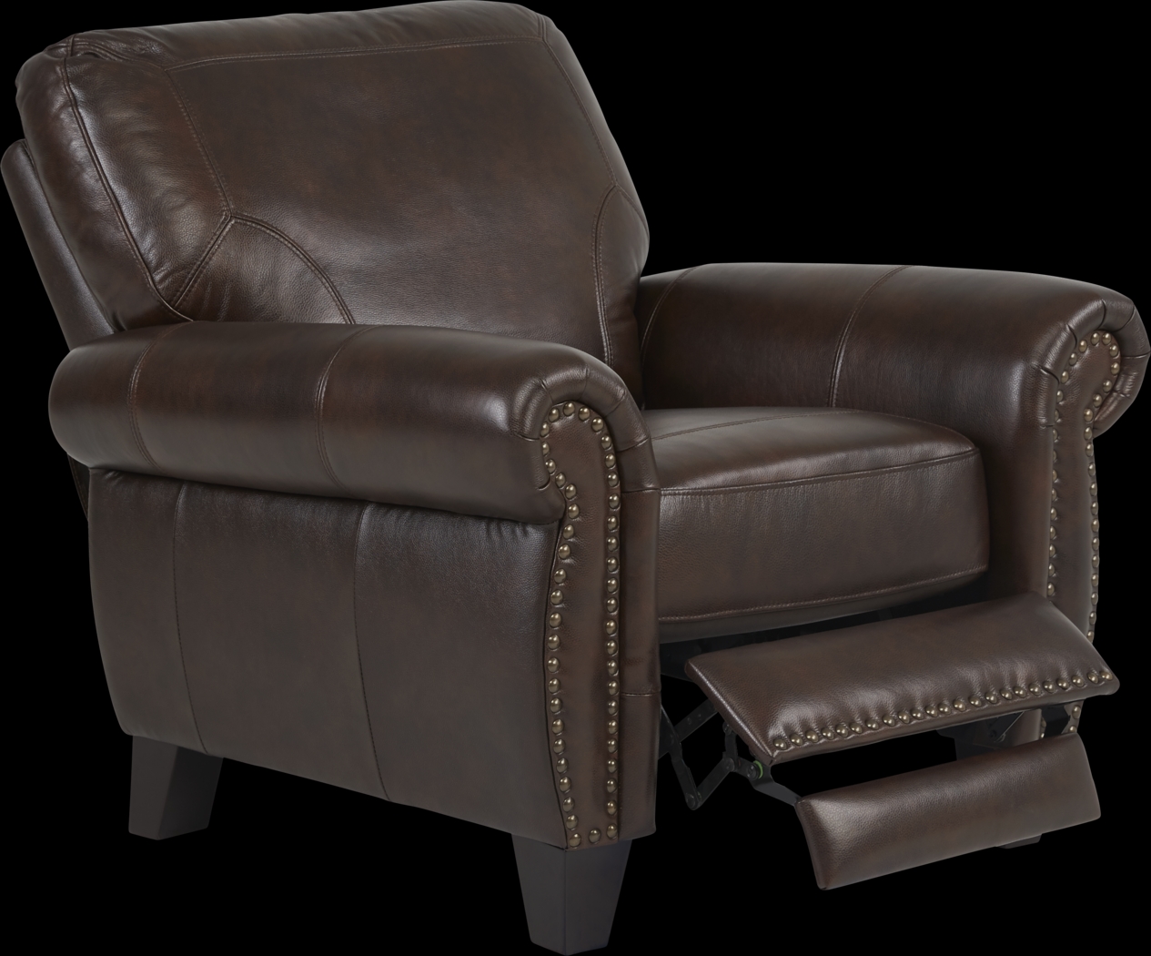 Rapallo Mahogany Leather Recliner - Thumbnail - Image 2