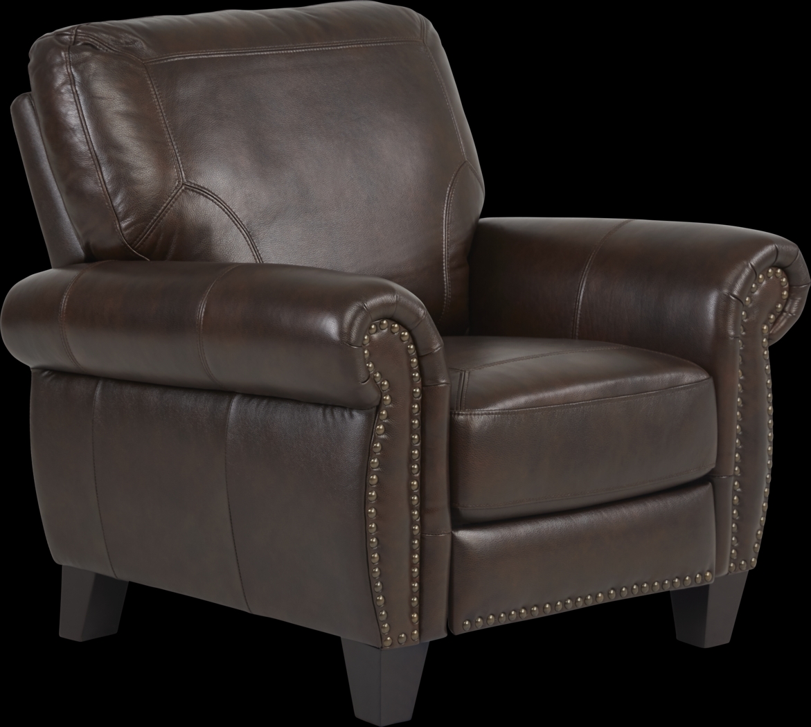 Rapallo Mahogany Leather Recliner - Thumbnail - Image 1