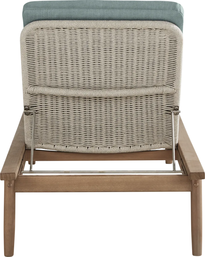 Raphina Gray Outdoor Chaise with Jungle Cushions - Thumbnail - Image 2