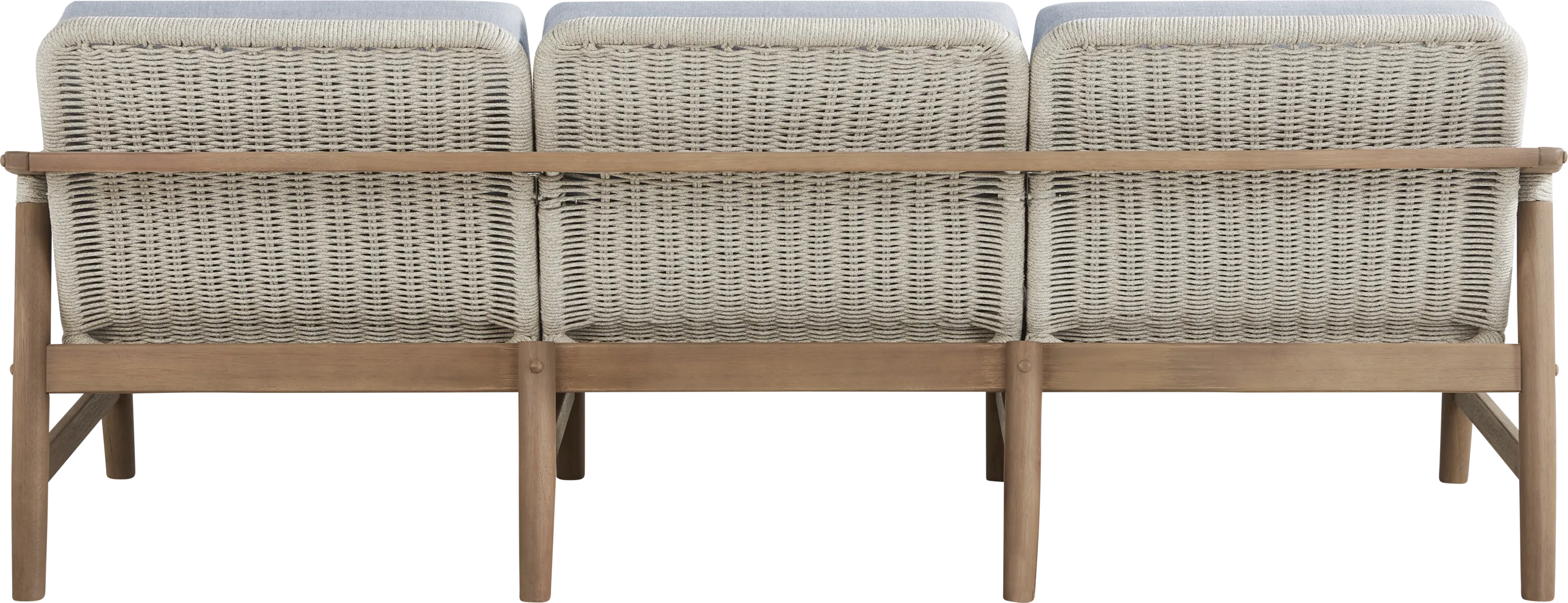 Raphina Gray Outdoor Sofa with Rain Cushions - Thumbnail - Image 4