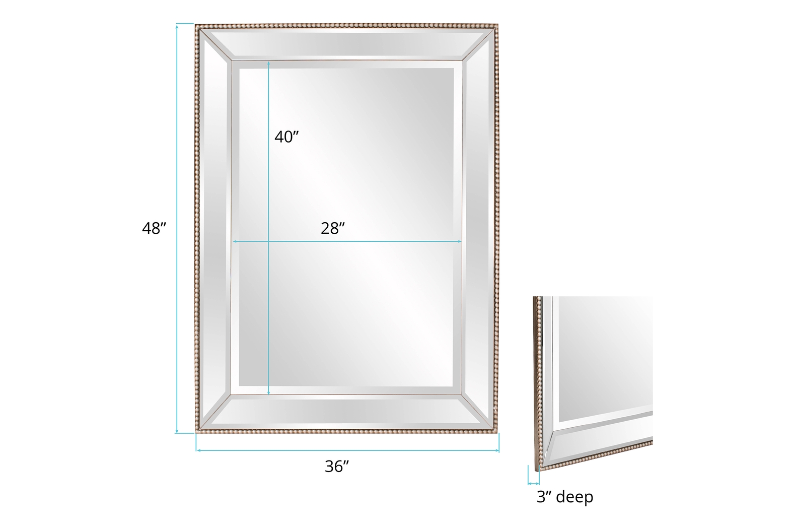 Rasna Gray Mirror - Thumbnail - Image 2