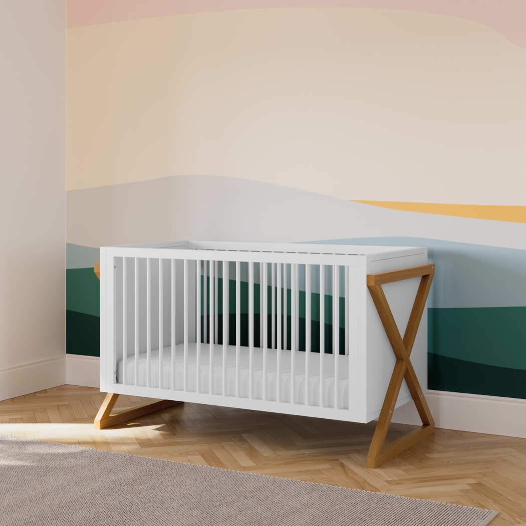 Rastus White Convertible Crib - Thumbnail - Image 2