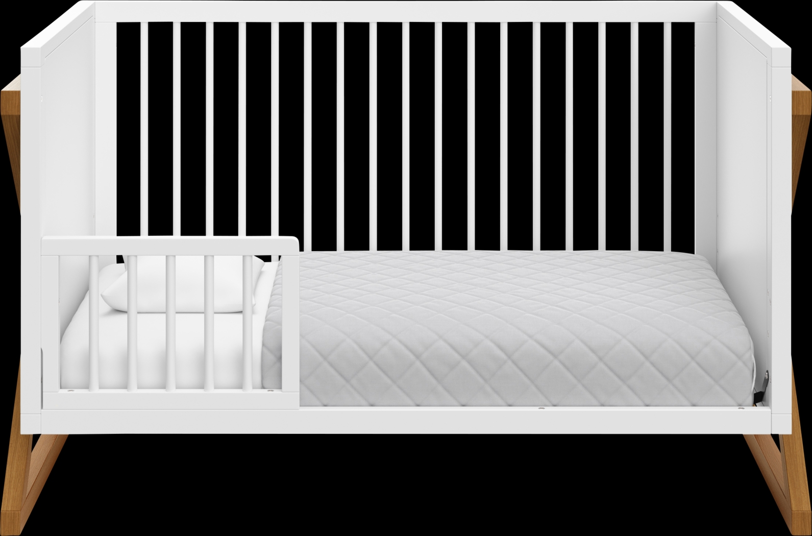 Rastus White Convertible Crib - Thumbnail - Image 4