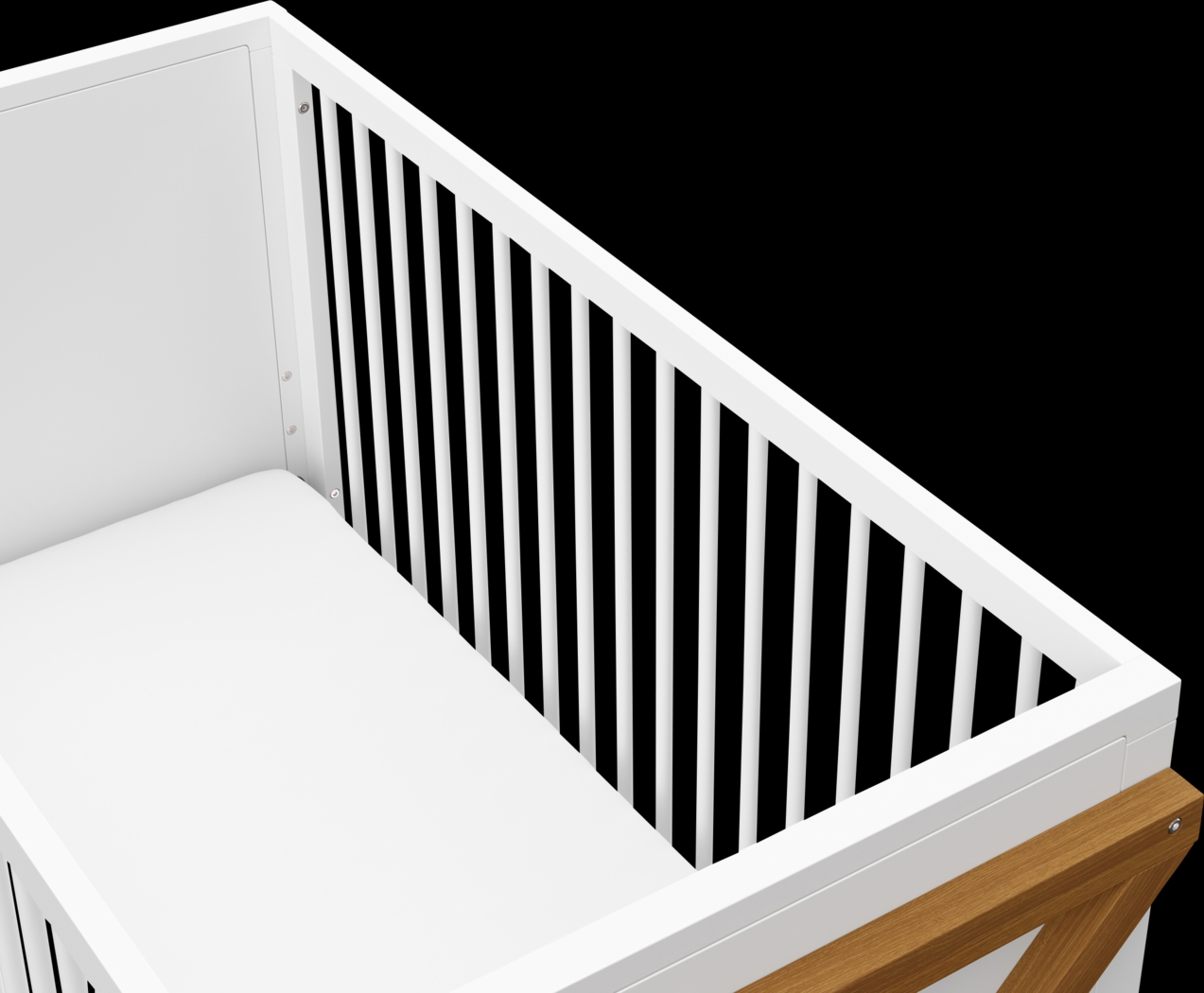 Rastus White Convertible Crib - Thumbnail - Image 7