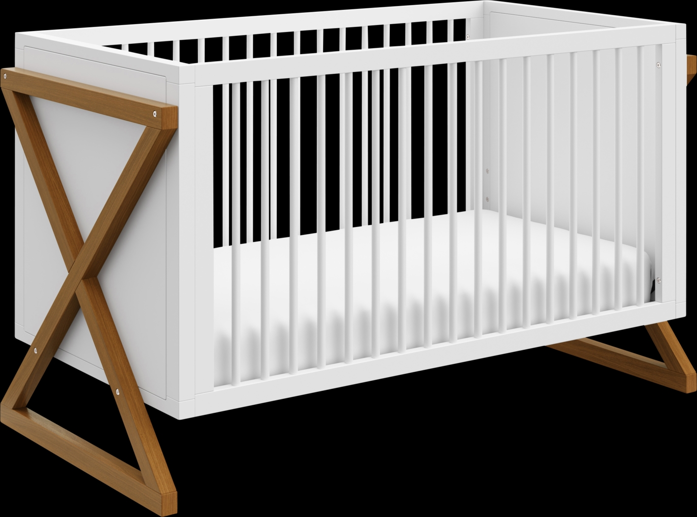 Rastus White Convertible Crib - Thumbnail - Image 1