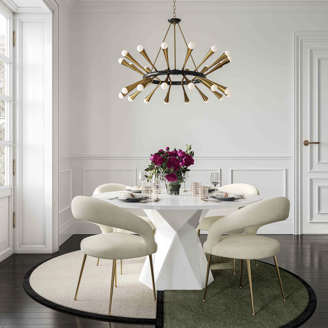 Rathton White Dining Table - Thumbnail - Image 2