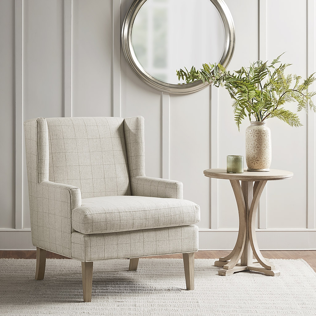 Raum Beige Accent Chair - Thumbnail - Image 2
