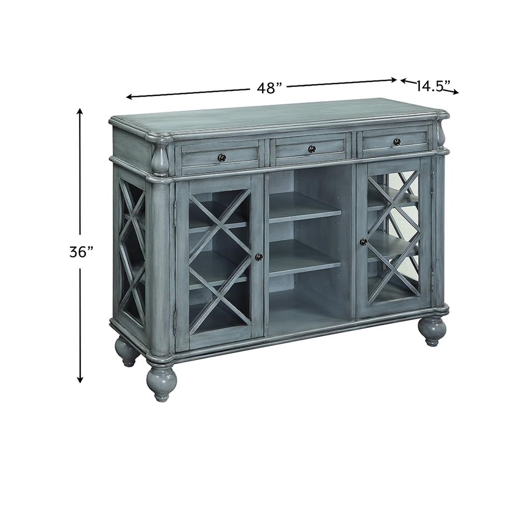 Ravai Gray Accent Cabinet - Thumbnail - Image 4