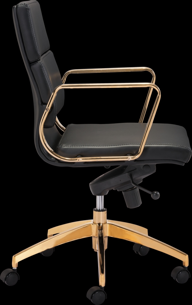 Ravanna Black Desk Chair - Thumbnail - Image 3