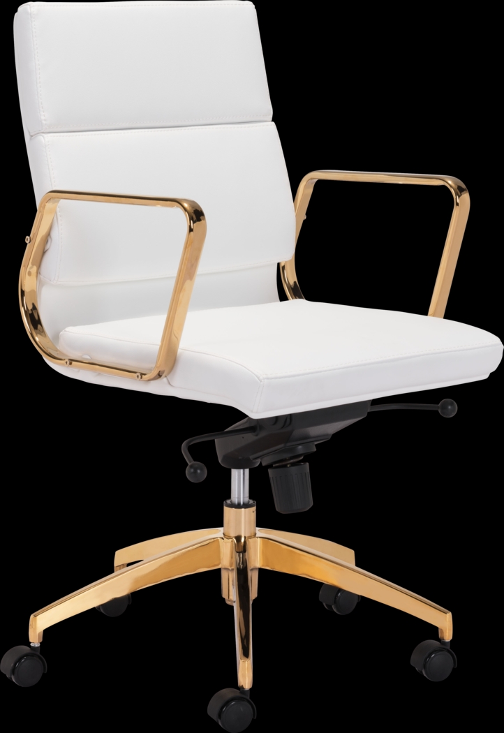 Ravanna White Desk Chair - Thumbnail - Image 1