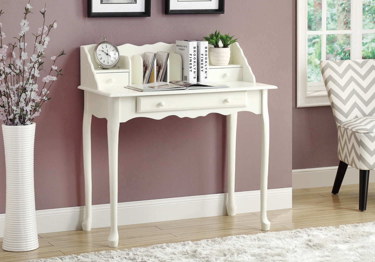 Ravendale White Desk - Thumbnail - Image 2