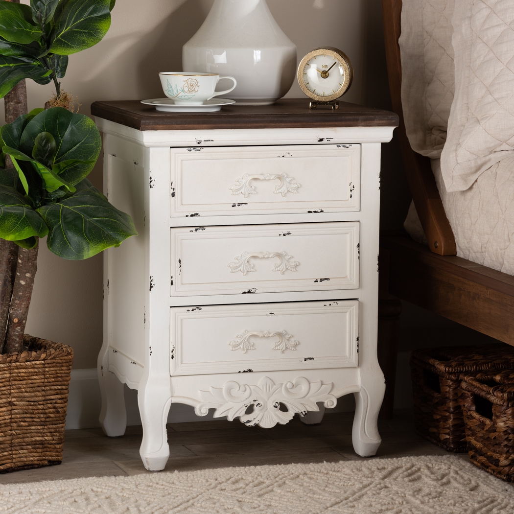 Raveneaux White Nightstand - Thumbnail - Image 2