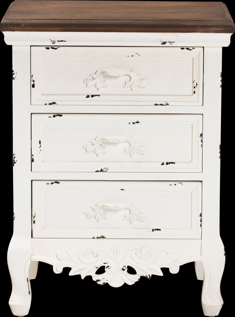 Raveneaux White Nightstand - Thumbnail - Image 3
