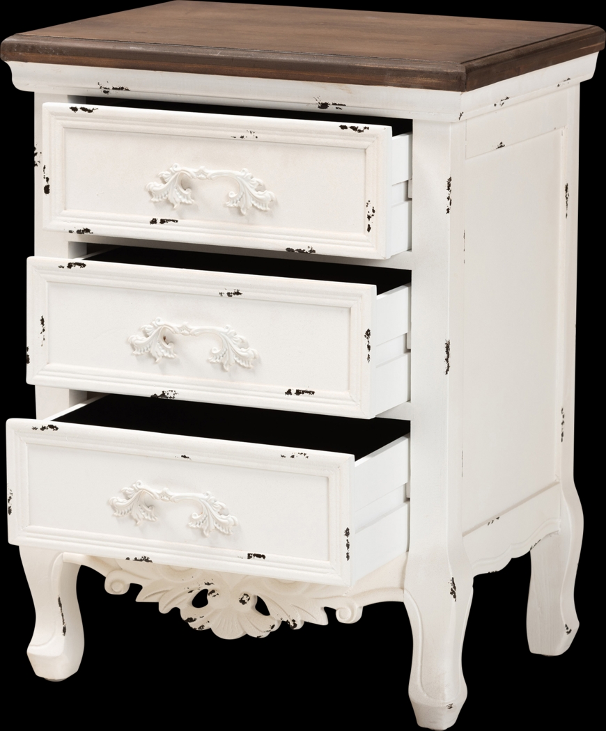Raveneaux White Nightstand - Thumbnail - Image 5