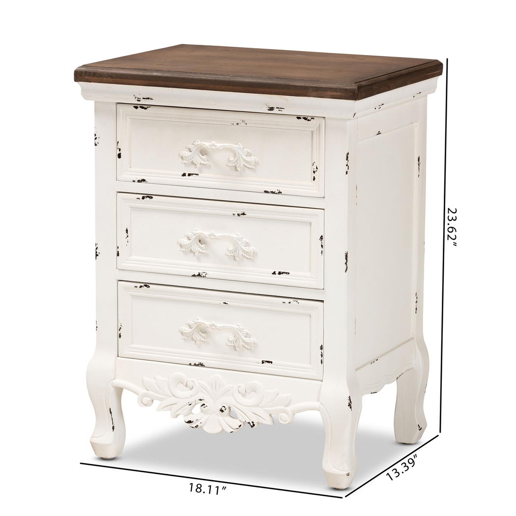 Raveneaux White Nightstand - Thumbnail - Image 9