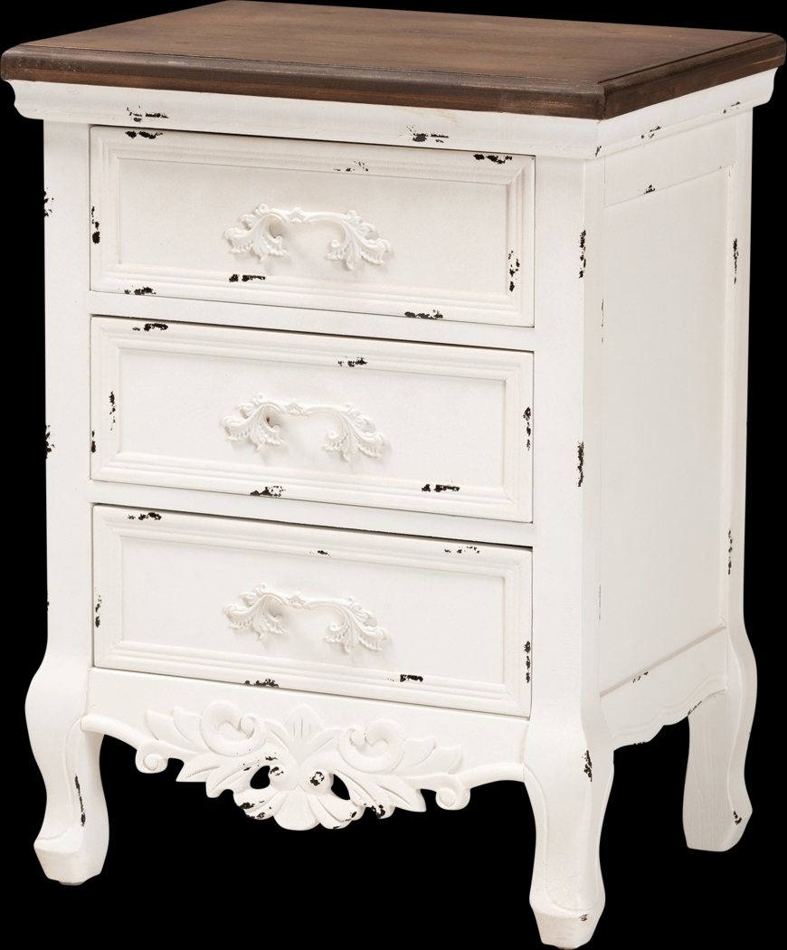 Raveneaux White Nightstand - Thumbnail - Image 1
