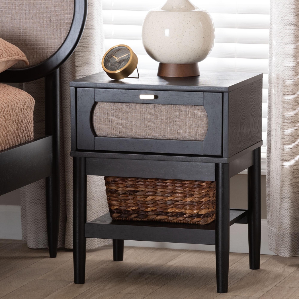 Ravenfly Black Nightstand - Thumbnail - Image 3