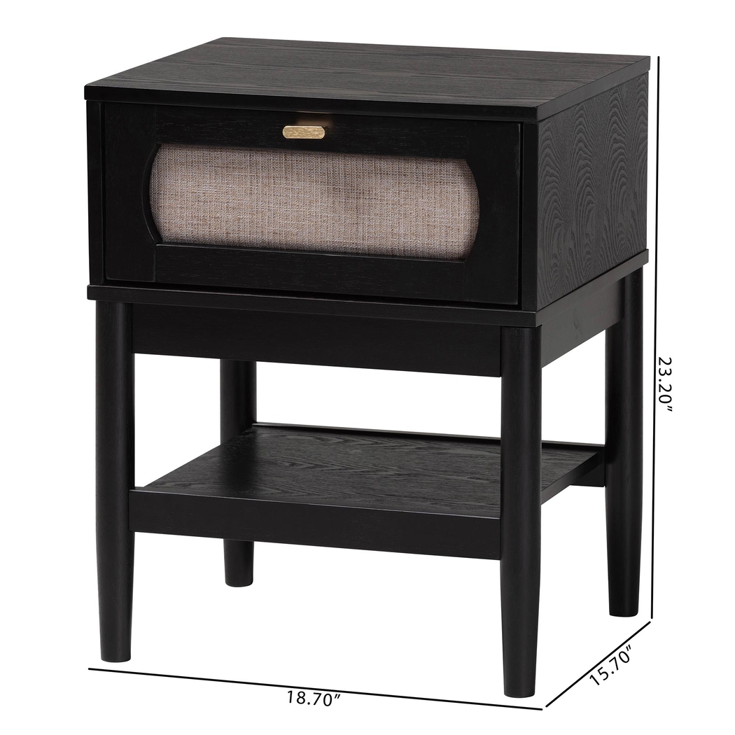 Ravenfly Black Nightstand - Thumbnail - Image 6