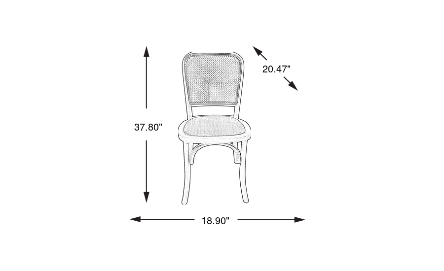 Dimension Image. Please refer to the Dimension Tab on this page for dimension details.