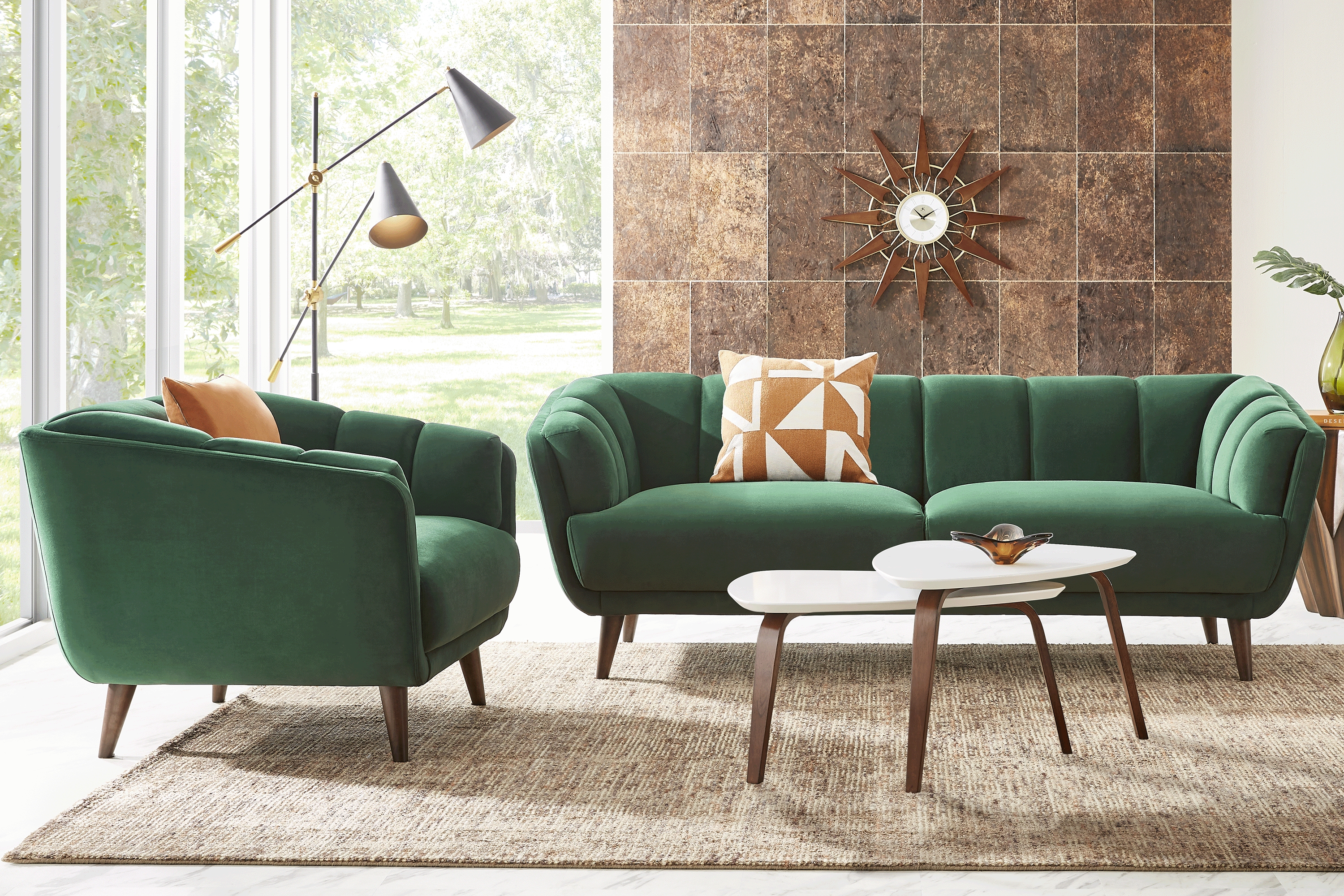 Ravenna Road Green 2 Pc Living Room - Thumbnail - Image 1