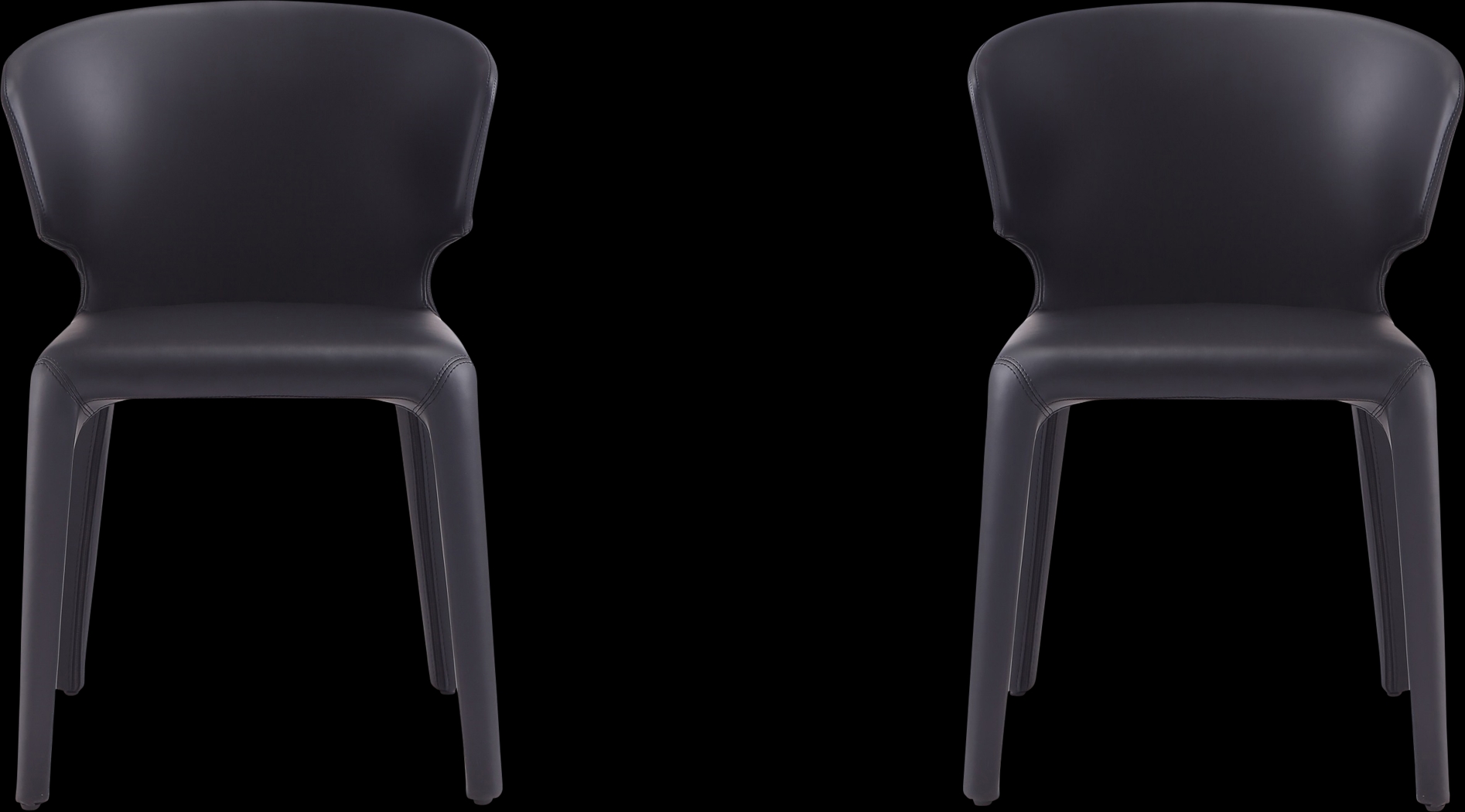 Ravennite I Black Side Chair, Set of 2 - Thumbnail - Image 1