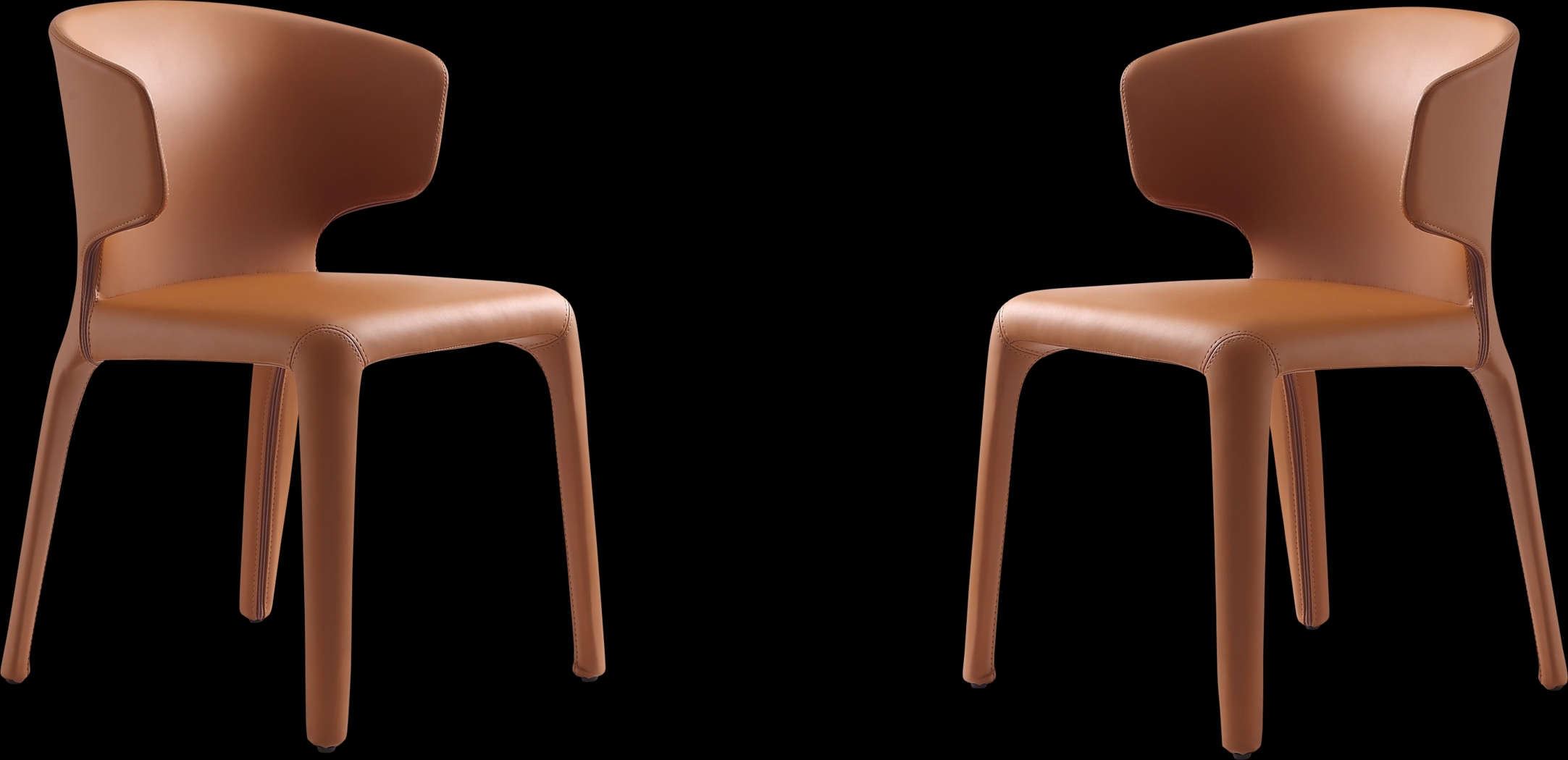 Ravennite I Brown Side Chair, Set of 2 - Thumbnail - Image 1