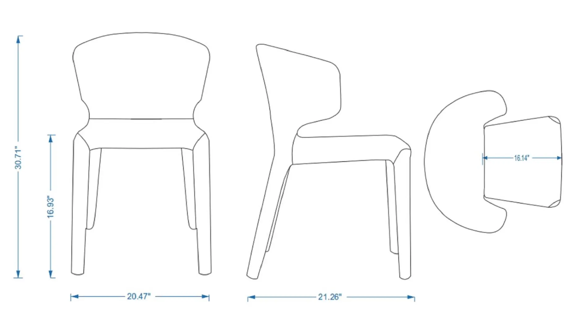 Ravennite II Black Side Chair, Set of 2 - Thumbnail - Image 10