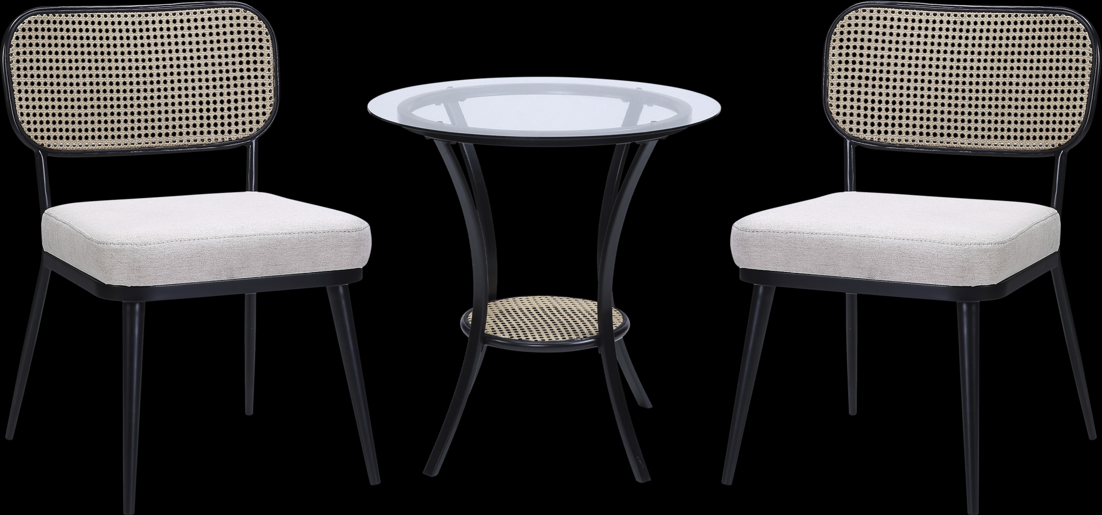 Ravensaide Black 3 Pc Dining Set - Thumbnail - Image 1