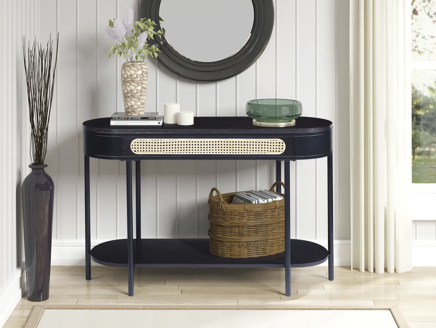 Ravensaide Black Sofa Table - Thumbnail - Image 2
