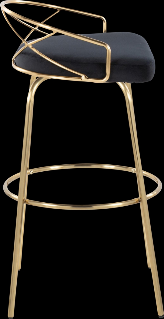 Ravensburg I Black Swivel Barstool, Set of 2 - Thumbnail - Image 7