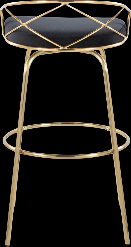 Ravensburg I Black Swivel Barstool, Set of 2 - Thumbnail - Image 9