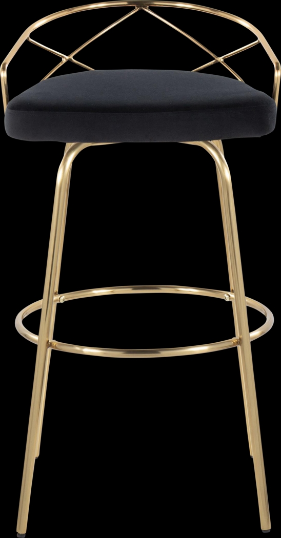 Ravensburg I Black Swivel Barstool, Set of 2 - Thumbnail - Image 10