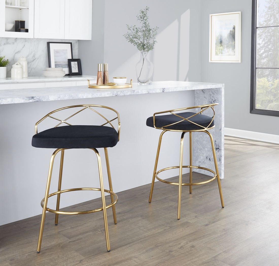 Ravensburg I Black Swivel Counter Height Stool, Set of 2 - Thumbnail - Image 7