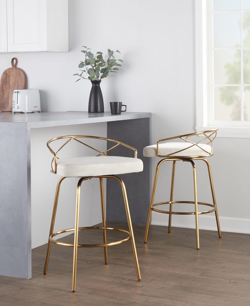 Ravensburg I Cream Counter Height Stool, Set of 2 - Thumbnail - Image 3