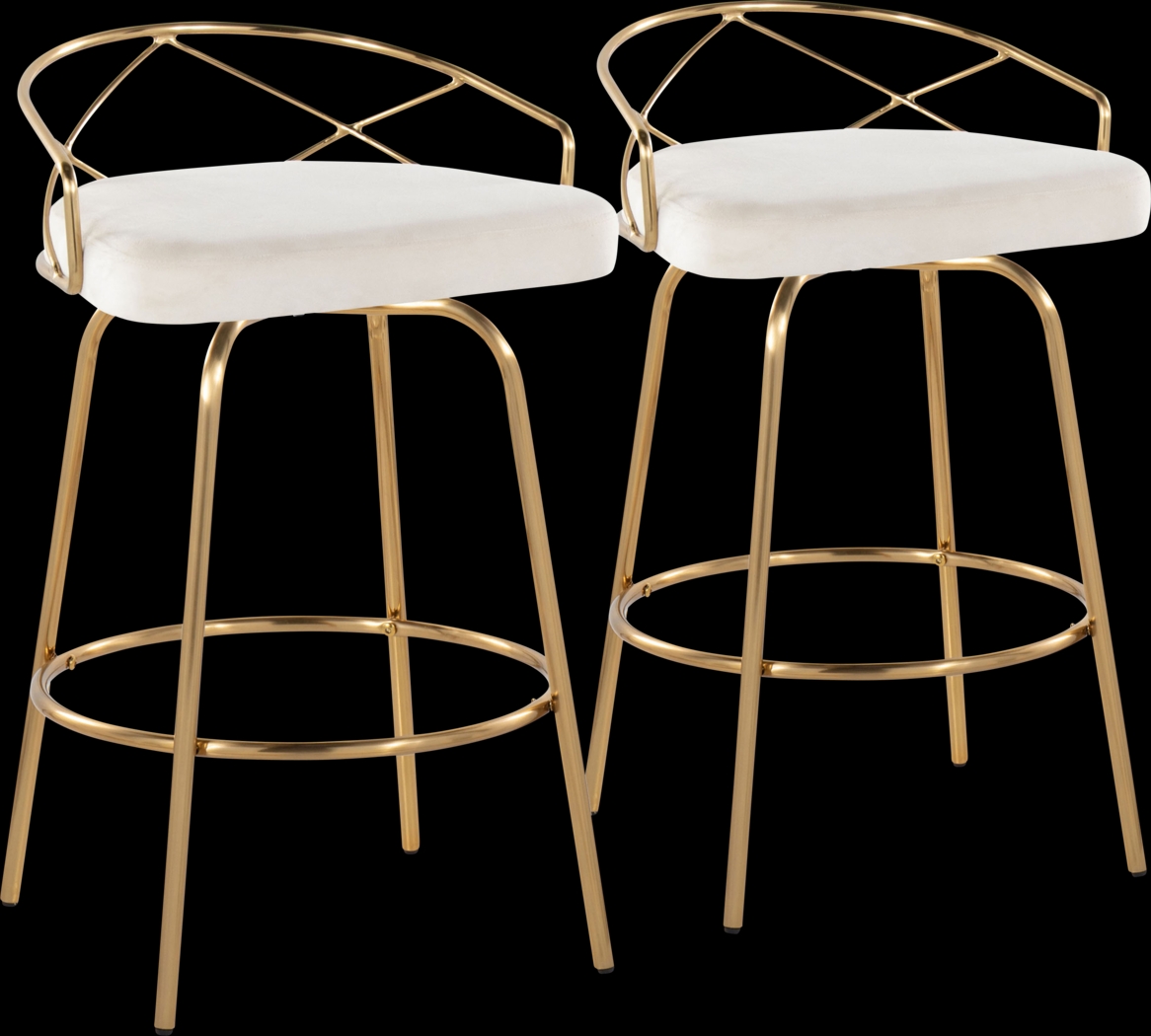 Ravensburg I Cream Counter Height Stool, Set of 2 - Thumbnail - Image 1