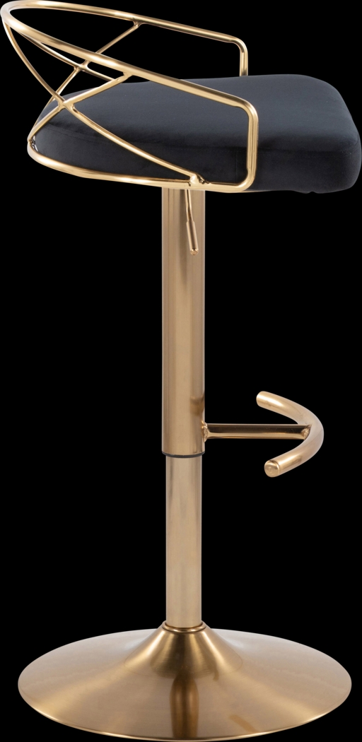 Ravensburg II Black Adjustable Barstool, Set of 2 - Thumbnail - Image 6