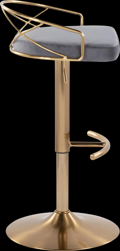 Ravensburg II Gray Adjustable Barstool, Set of 2 - Thumbnail - Image 5