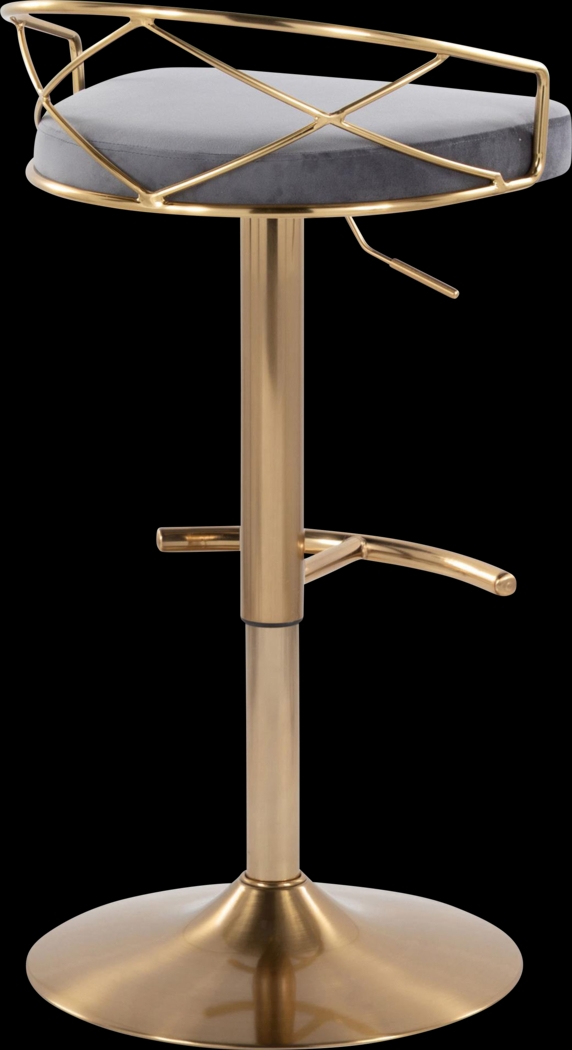 Ravensburg II Gray Adjustable Barstool, Set of 2 - Thumbnail - Image 7