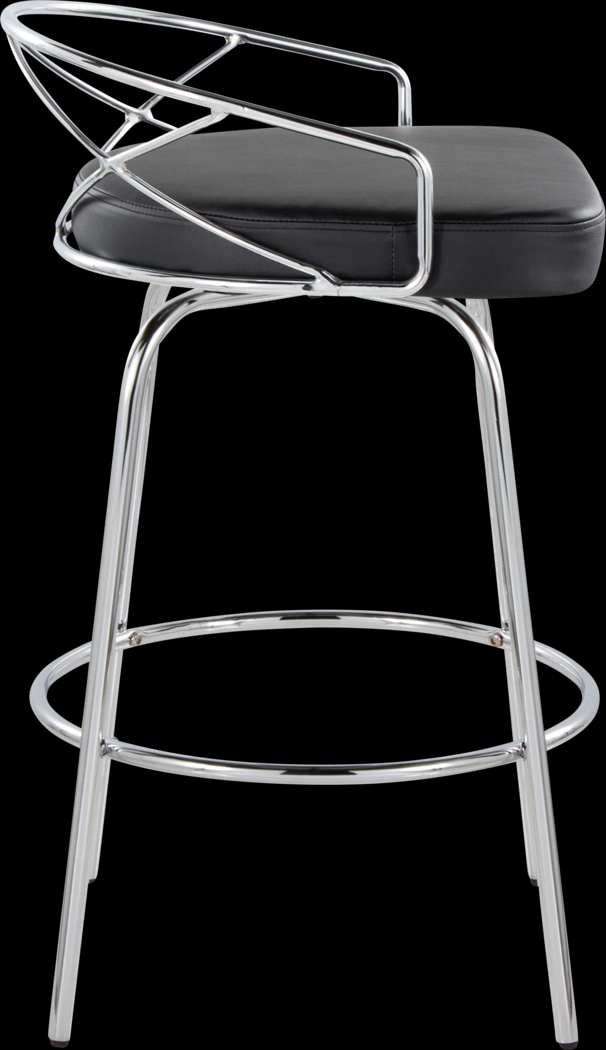 Ravensburg III Black Swivel Counter Height Stool, Set of 2 - Thumbnail - Image 9