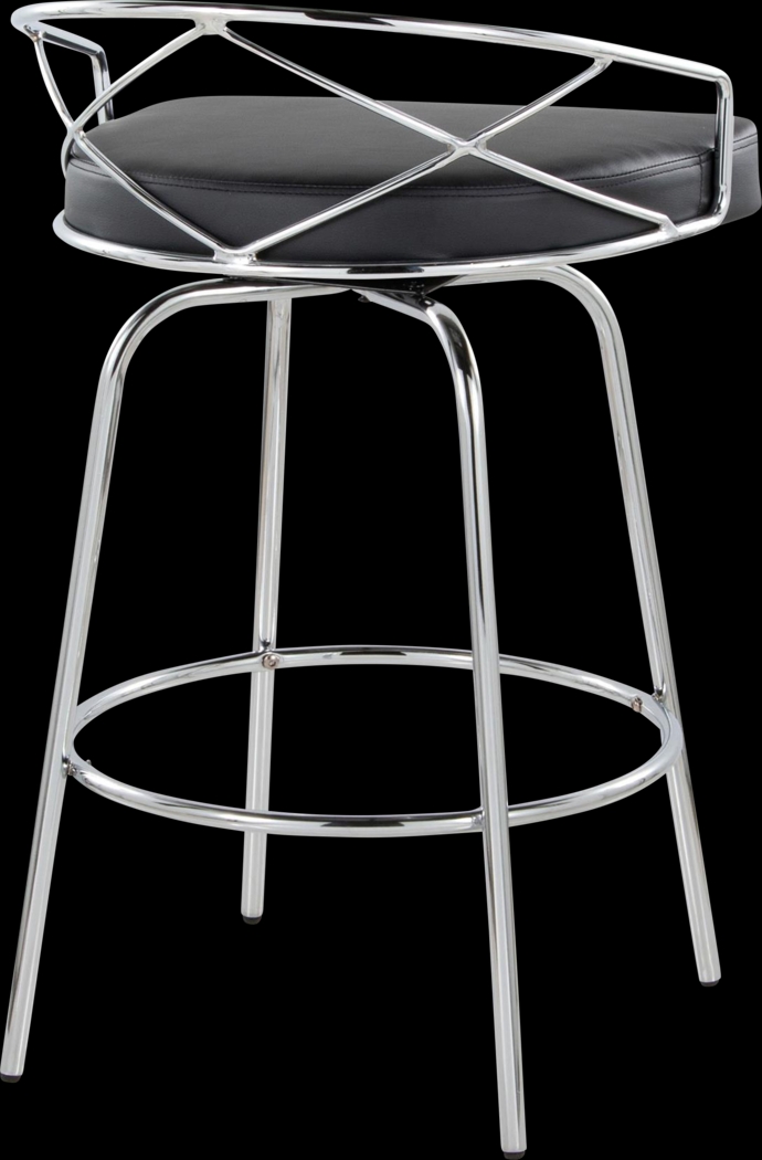 Ravensburg III Black Swivel Counter Height Stool, Set of 2 - Thumbnail - Image 10