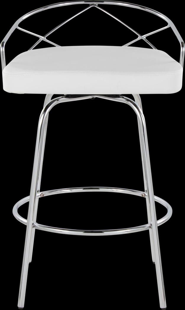 Ravensburg III White Swivel Counter Height Stool, Set of 2 - Thumbnail - Image 12