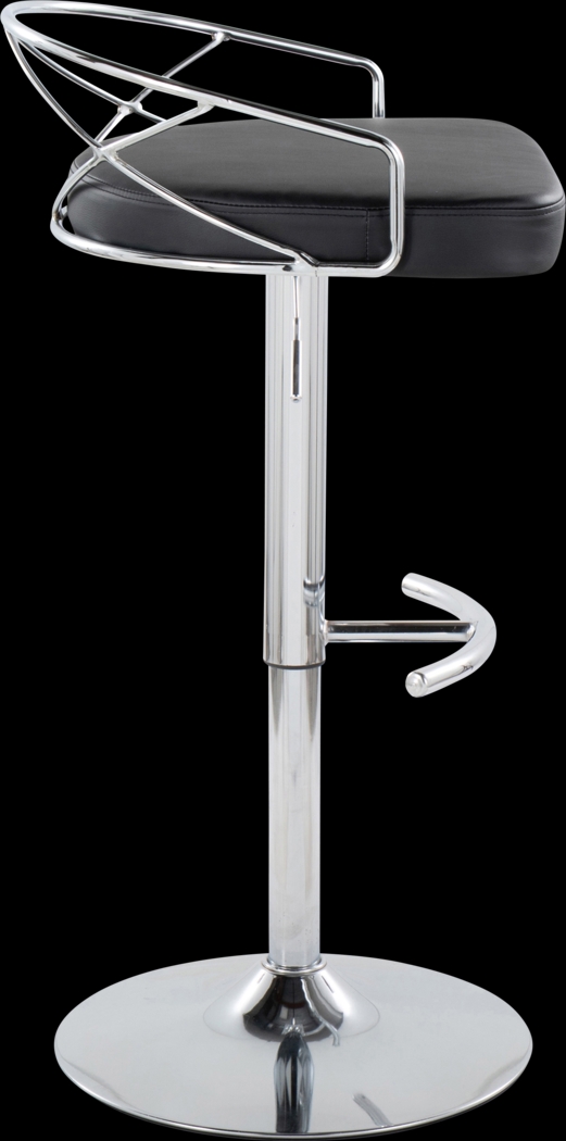 Ravensburg IV Black Adjustable Barstool, Set of 2 - Thumbnail - Image 7